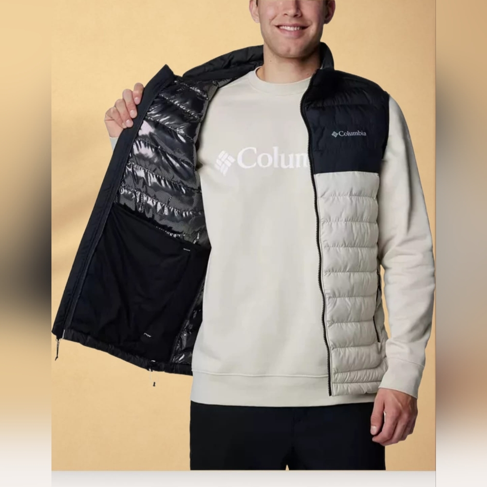 Columbia Men's White Out Omni-Heat Vest Small Size